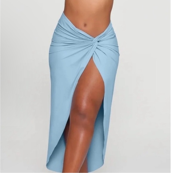 SKIMS Other - SKIMS Recycled Sarong Skirt Cover up Blue XL